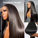 Bone Straight Double Drawn Lace Closure Human Hair Wig | 250% Density