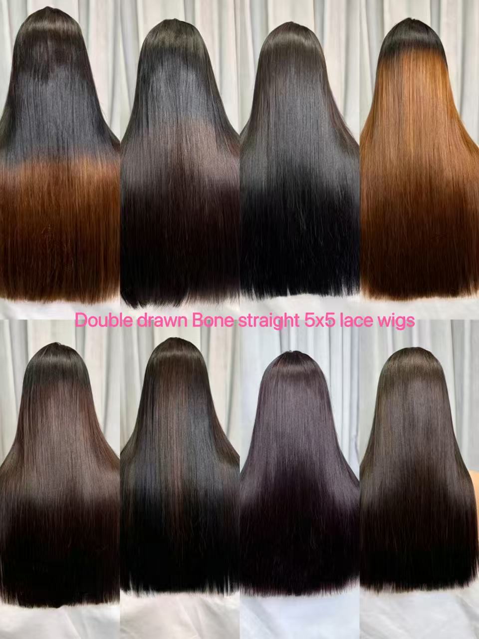 Bone Straight Double Drawn Lace Closure Human Hair Wig | 250% Density