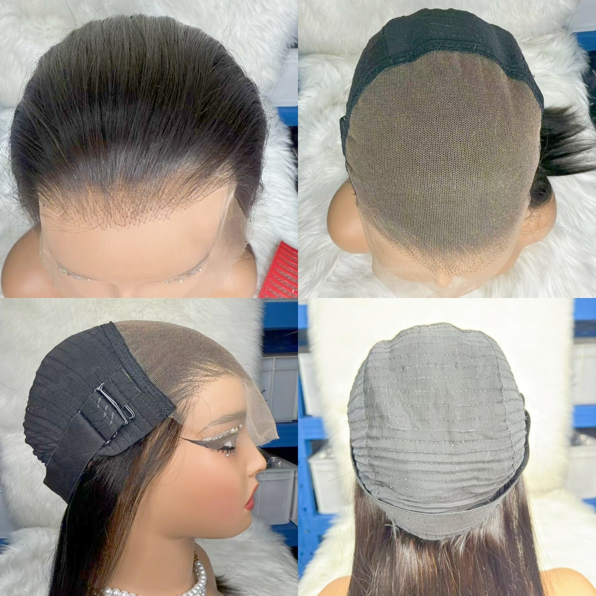 Trending Straight Human Hair Glueless 5x7 lace Closure Wigs For Black Women