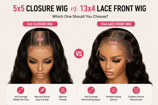 5×5 Closure Wig vs 13×4 Lace Front Wig: Which One Should You Choose?