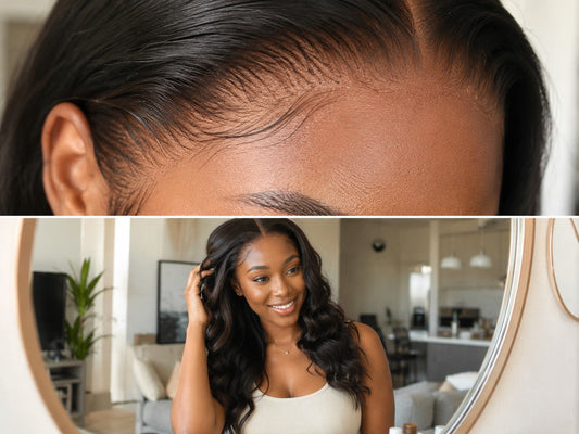 Natural invisible HD lace hairline wig by SheVive Hair