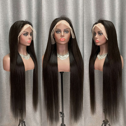 Straight 13x4 Transparent Lace Frontal Human Hair Wig