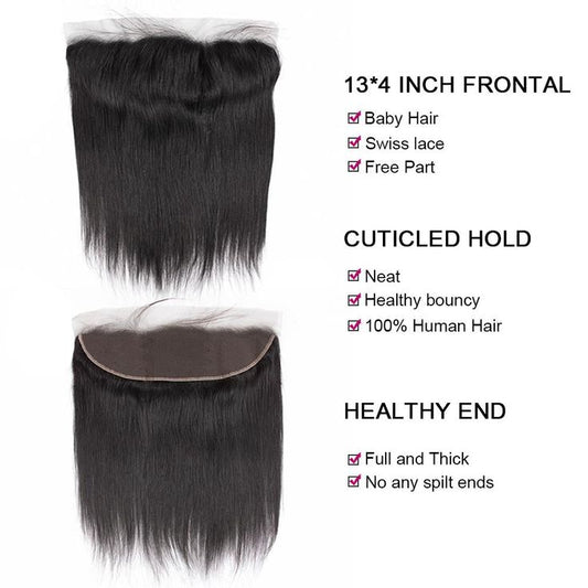 13x4 Transparent Swiss Lace Frontal with Baby Hair