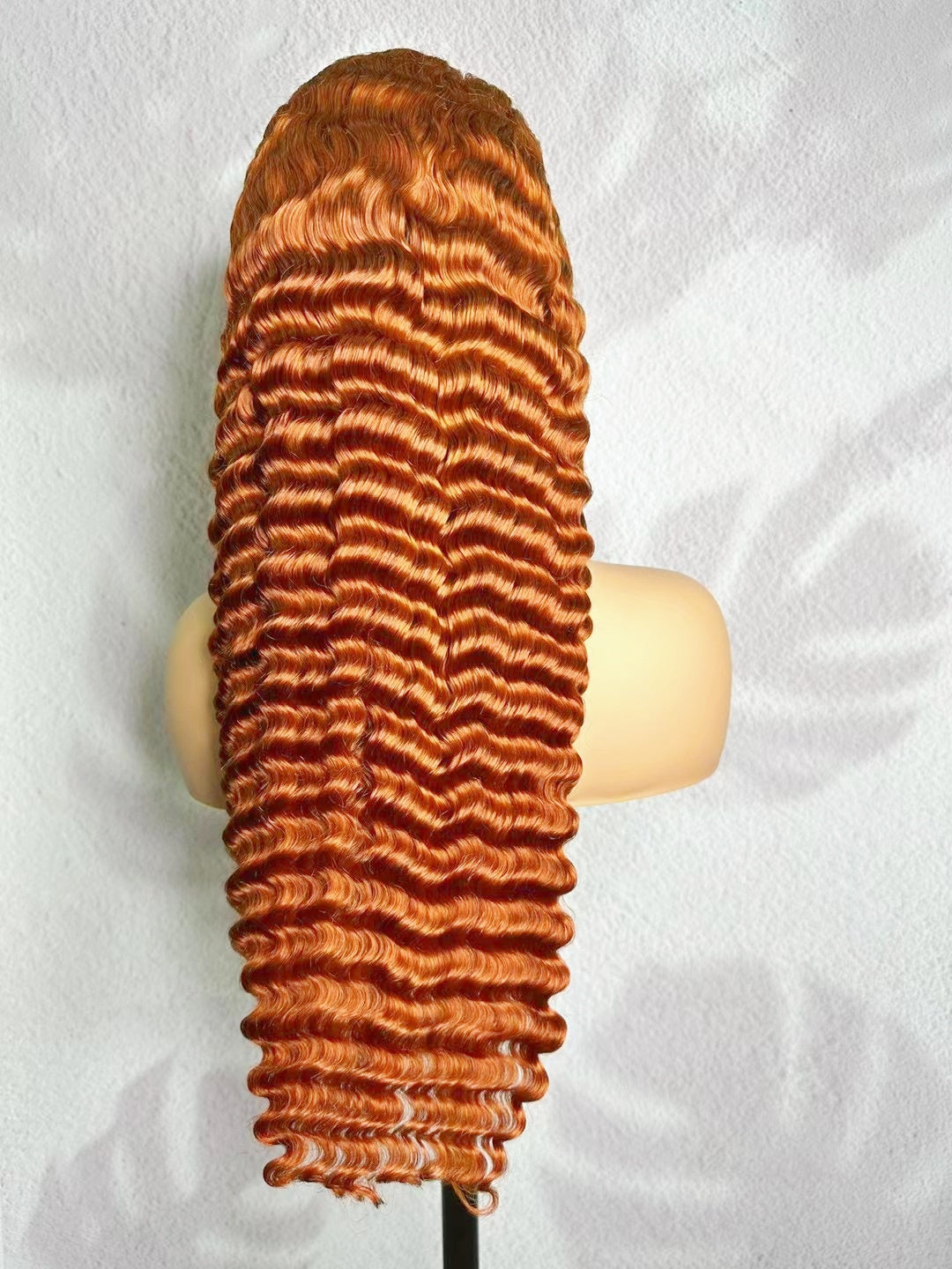 Hot orange ginger color #350 transparent 13x4 swiss lace front wig for women