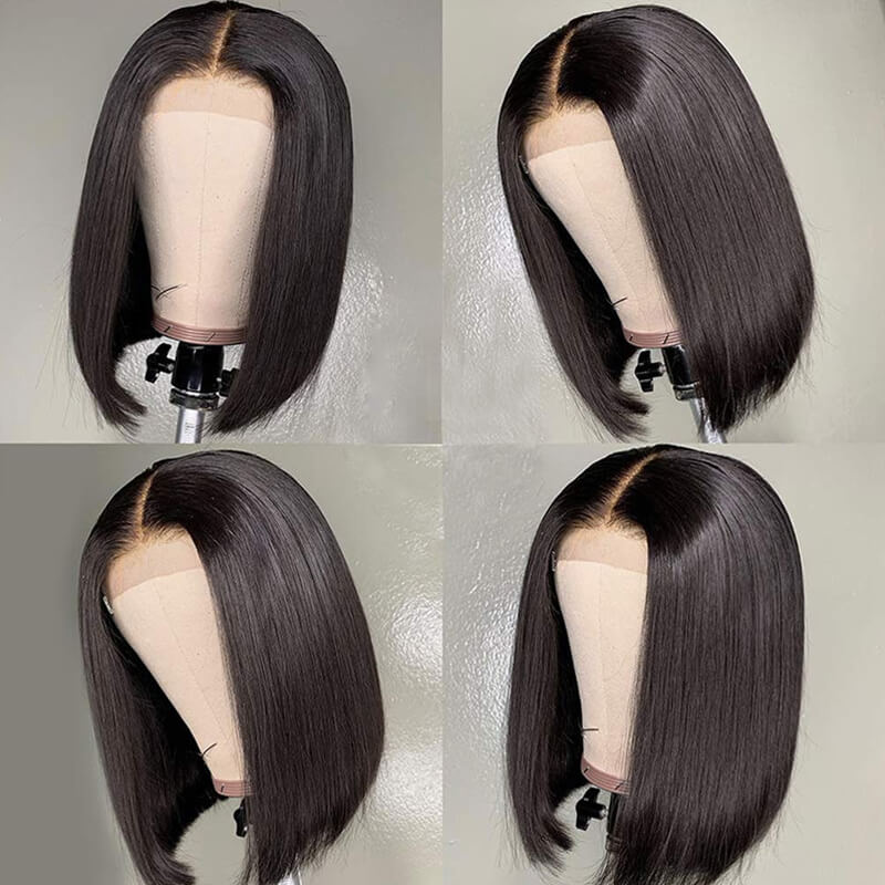 4x4 Lace Bob Wig Straight Virgin Hair Wig