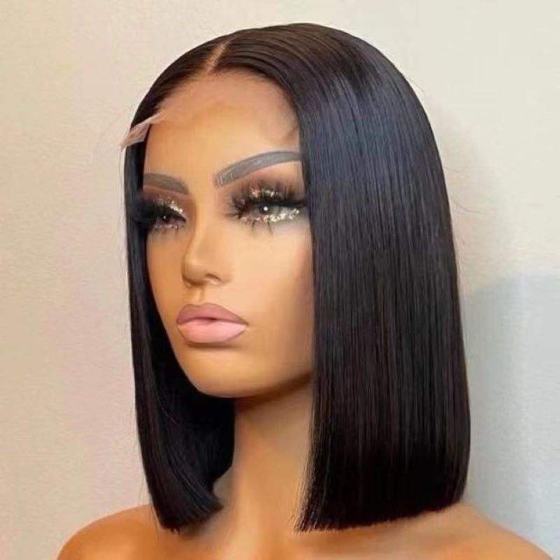 4x4 Lace Bob Wig Straight Virgin Hair Wig