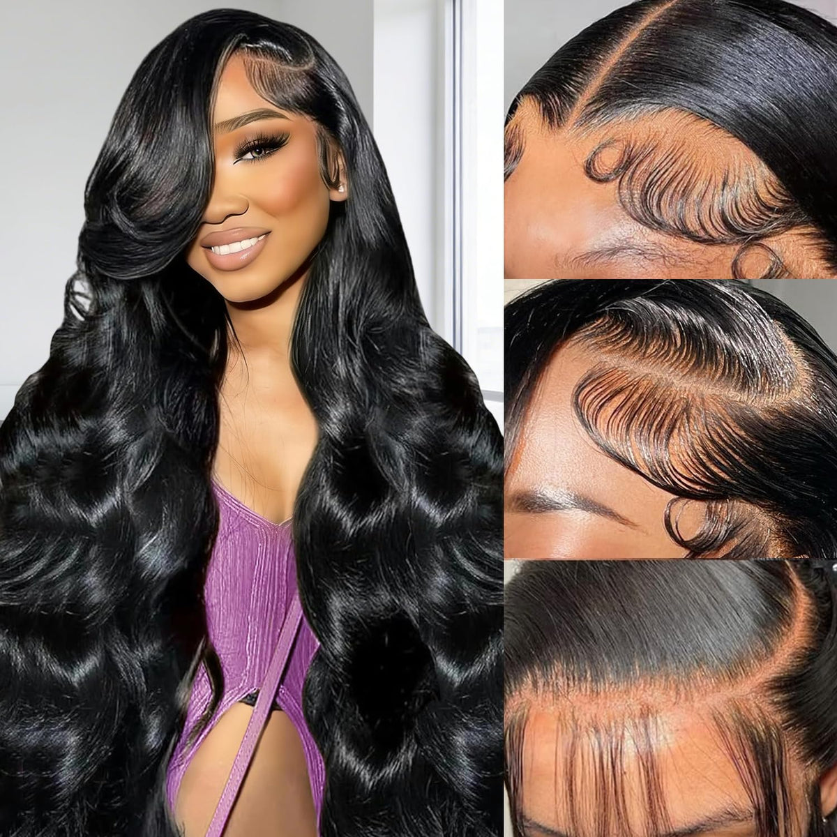 Body Wave 200% Density Human Hair HD 13x6 Lace Frontal Wig