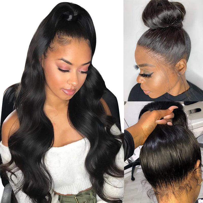 360 Lace Frontal Wigs Body Wave Virgin Hair