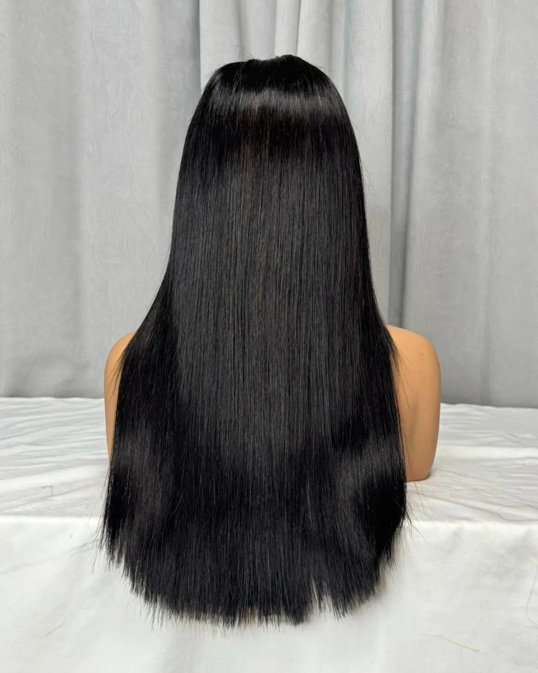 Bone Straight Double Drawn Lace Closure Human Hair Wig | 250% Density