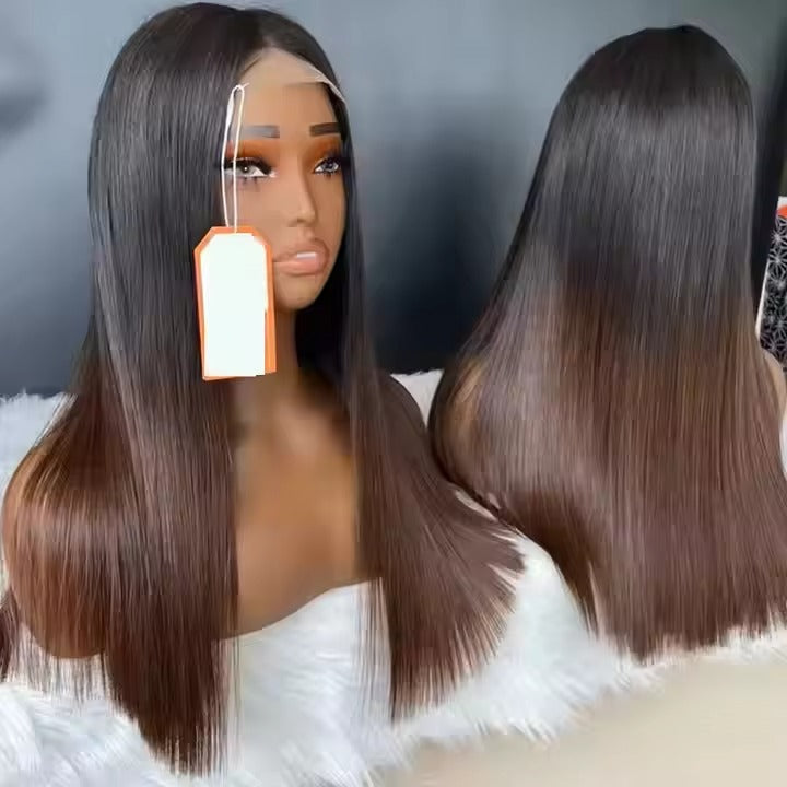 Bone Straight Double Drawn Lace Closure Human Hair Wig | 250% Density