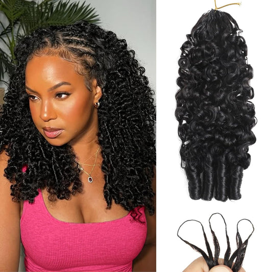 100% Human Hair Burmese Curly Crochet Hair Extensions