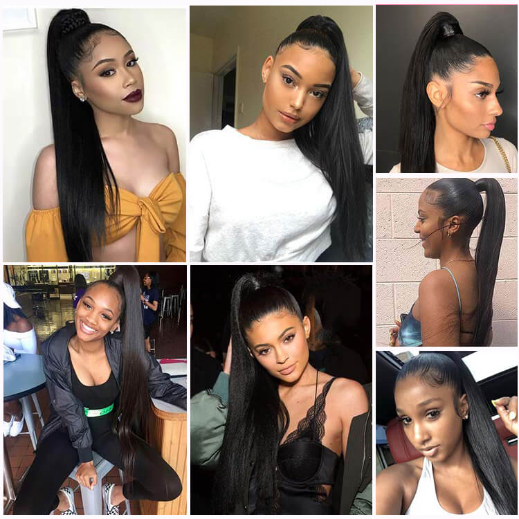 Tether Ponytail Hair 100% Virgin Hair Weight 100 Grams