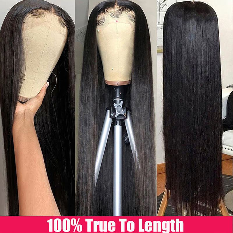 5×5 HD Lace Closure Wig Straight Brazilian Virgin Hair | Custom Wig