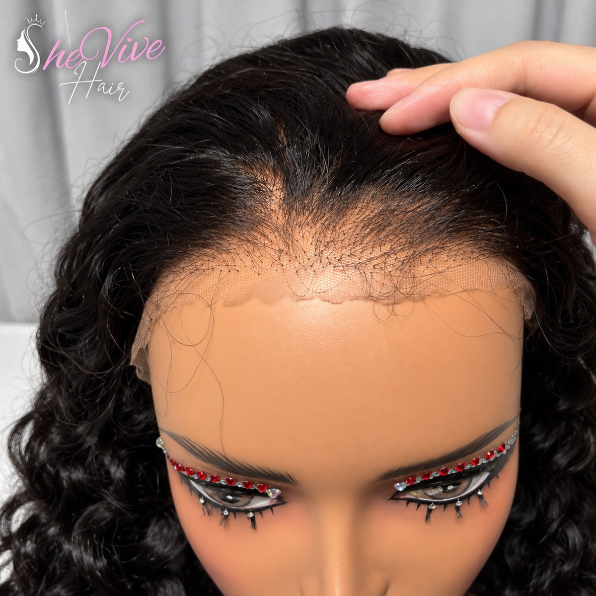 Water Wave 7x5 glueless wig detail