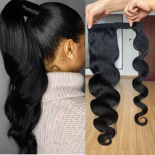 Tether Ponytail Hair 100% Virgin Hair Weight 100 Grams
