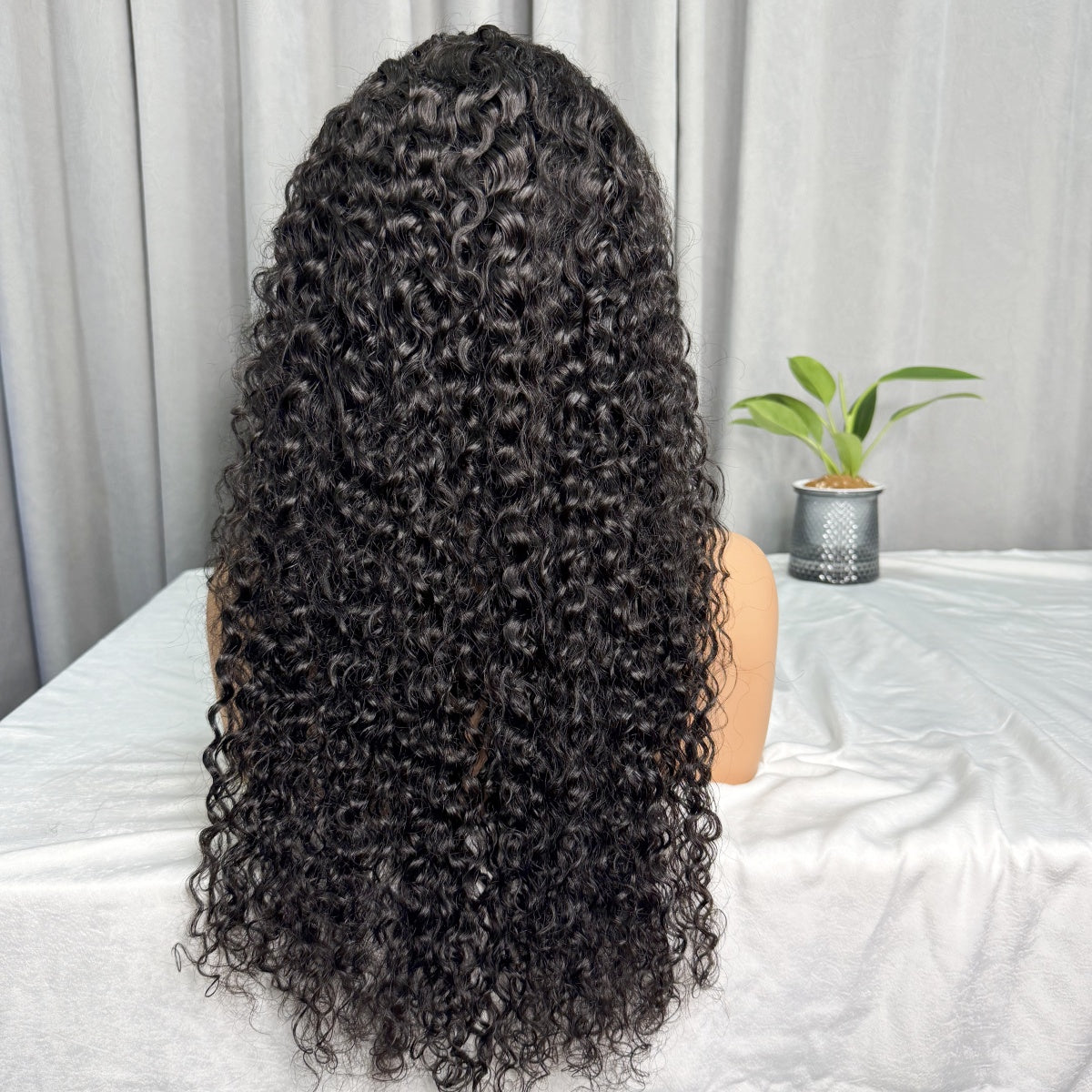 New Arrival 250% Density Water Wave Style Glueless 5x7 lace closure wig Human Hair