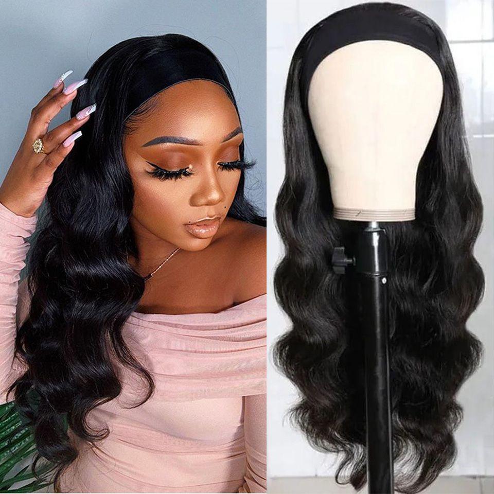 Headband Wigs Body Wave Brazilian Human Hair Wig