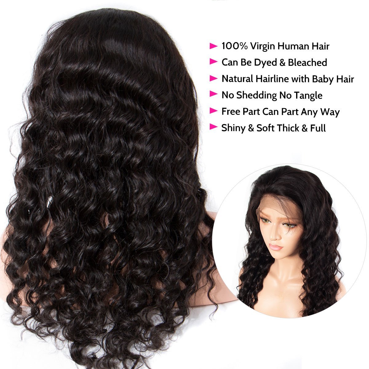 Loose Deep Hair 13×4 Lace Front Wigs | Pre-made Wig