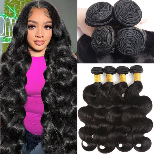 13A grade brazilian cuticle aliged human hair bundle weave hair extension