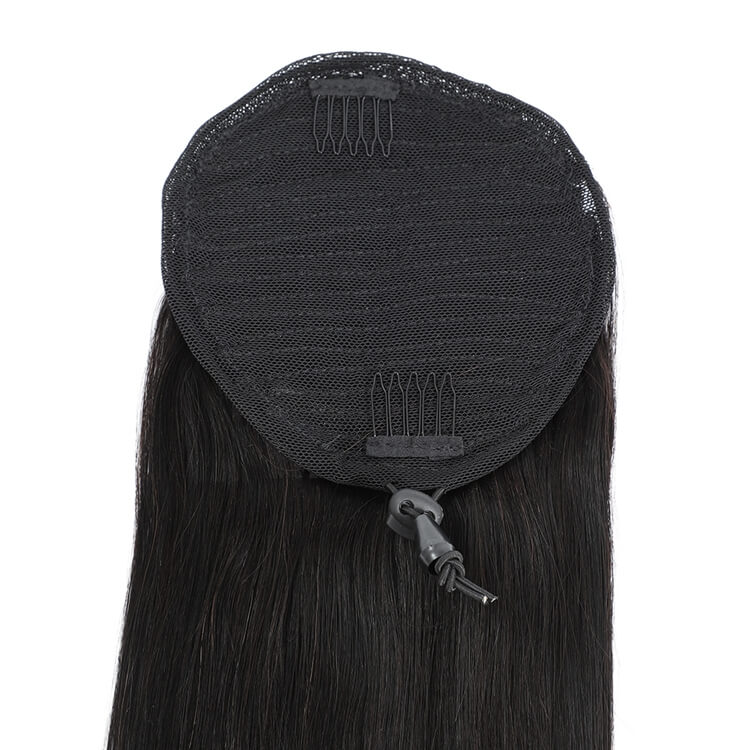 Drawstring Ponytail Virgin Hair Wrap Around Weight 100 Grams