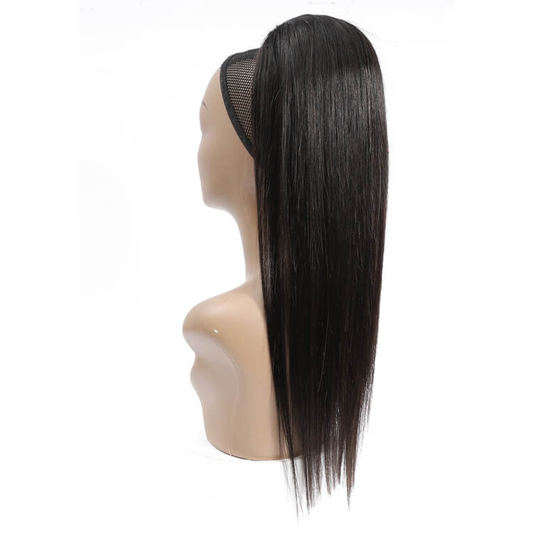 Drawstring Ponytail Virgin Hair Wrap Around Weight 100 Grams