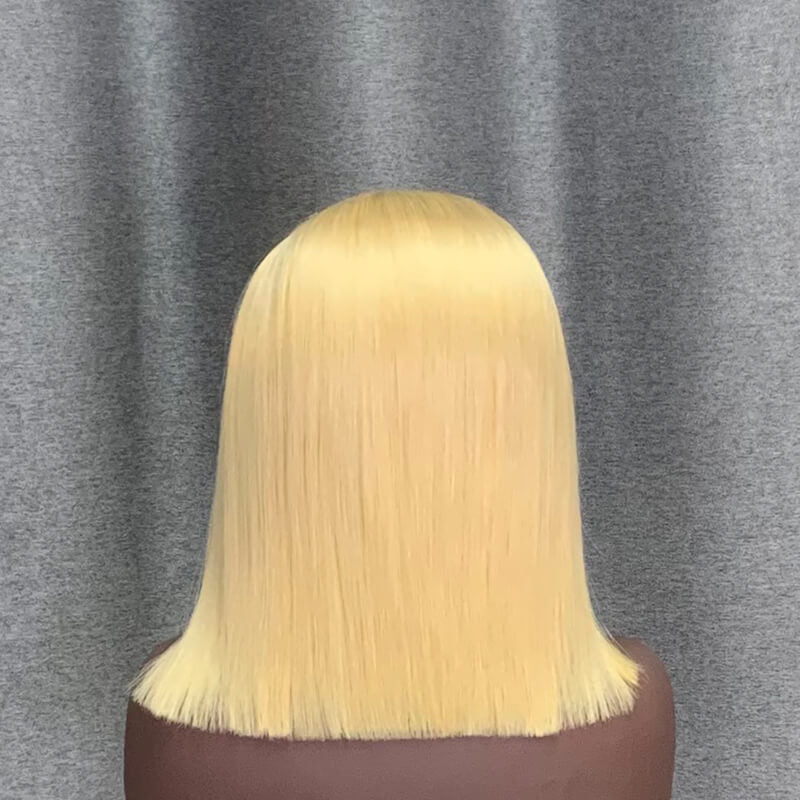 4x4 HD Lace Bob Wig 613 Blonde Human Hair