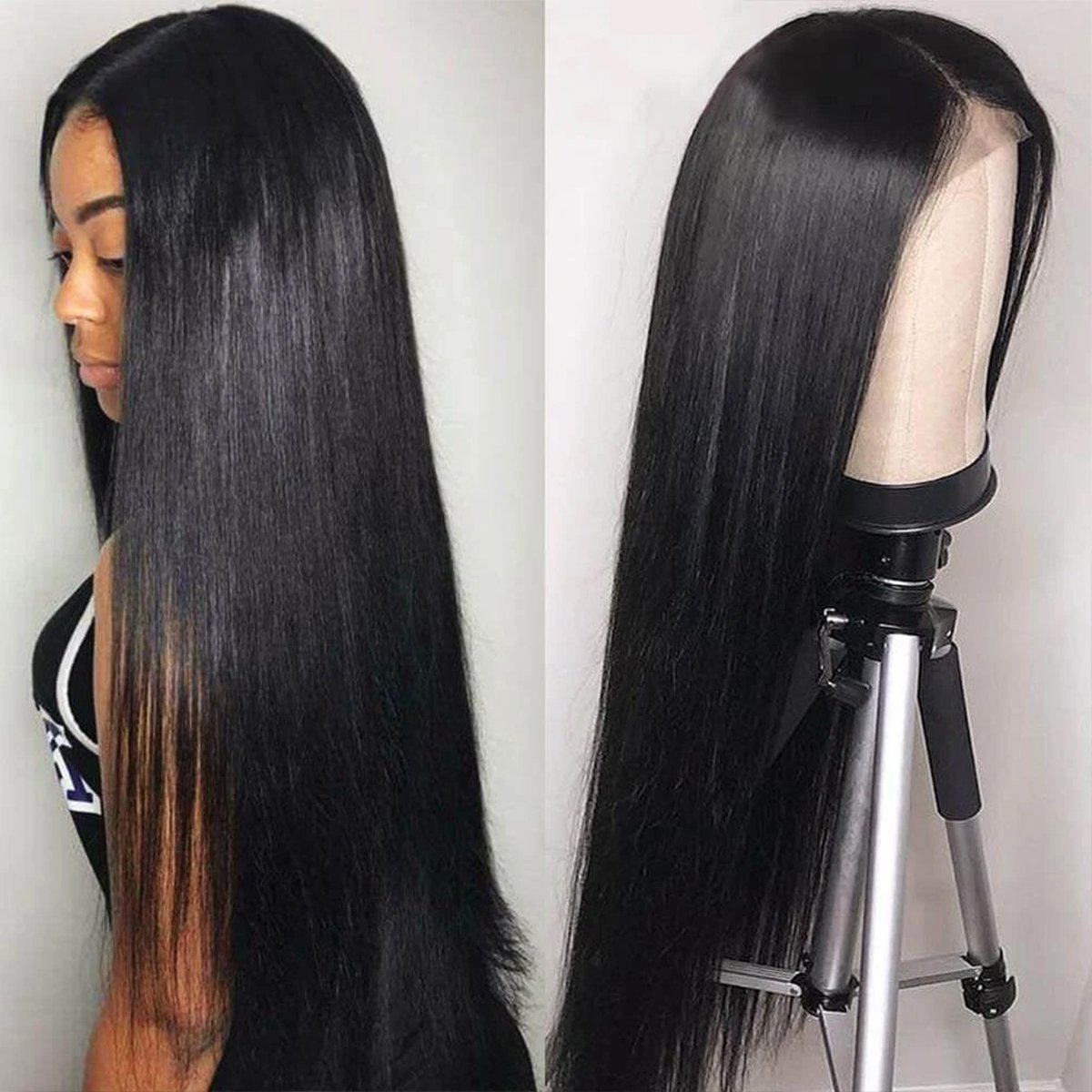 Straight Hair 13×4 Transparent Lace Front Wigs Human Hair Wigs
